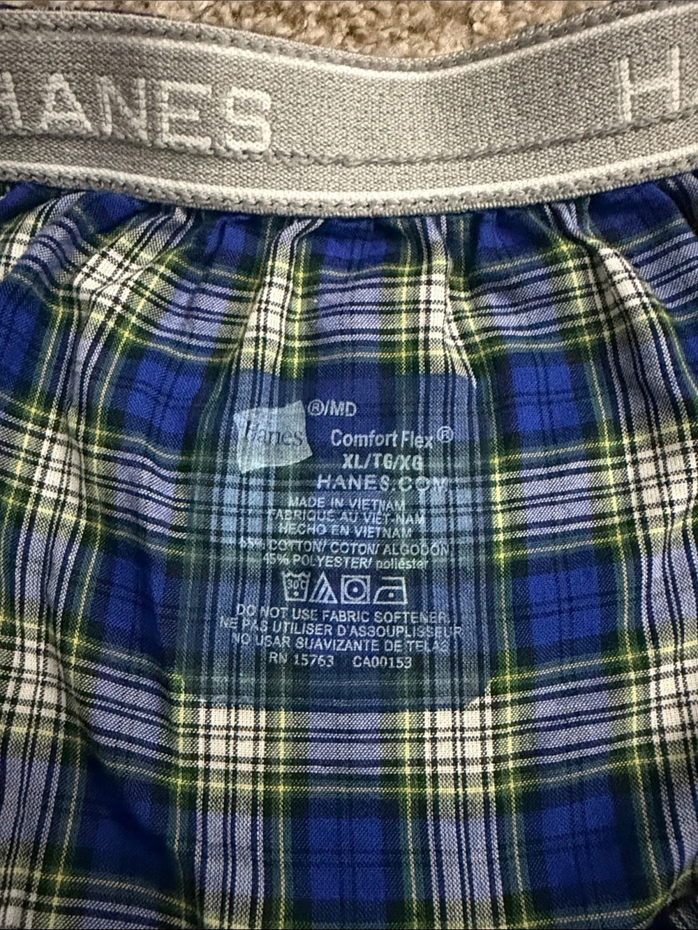 Hanes Comfort Flex Men’s Boxers - 3 pairs - XL